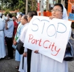 Women from fishing community protest against Port City