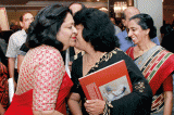 Book launch amidst friends, art lovers