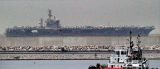 US aircraft carrier Nimitz comes a – calling