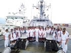 Schoolchildren visit Indian Navy Training Squadron