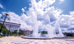 ‘Dancing’ fountain in Matale