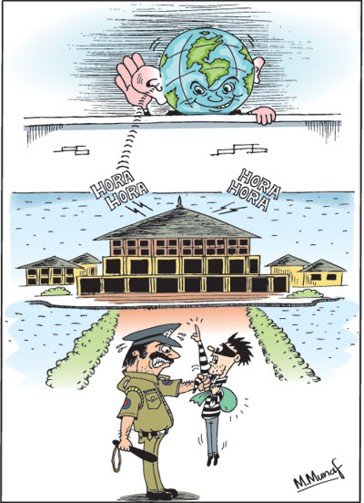 Pol corr cartoon in sri lankan news