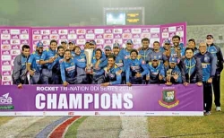 Madushanka’s hat-trick on debut seals title for Sri Lanka