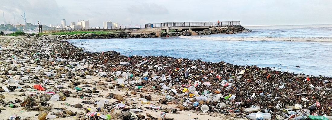 Sea of trash: Inland and overseas garbage washes up on Lanka’s beaches