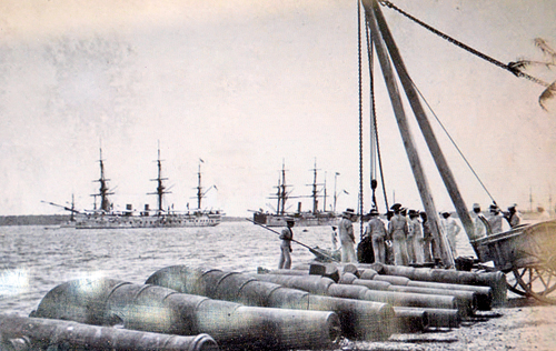 Cannon Unloaded in trincomalee Harbour in sri lankan news