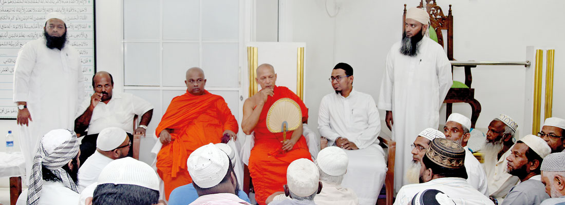 Important gestures by monks bring spirit of healing to Friday prayers