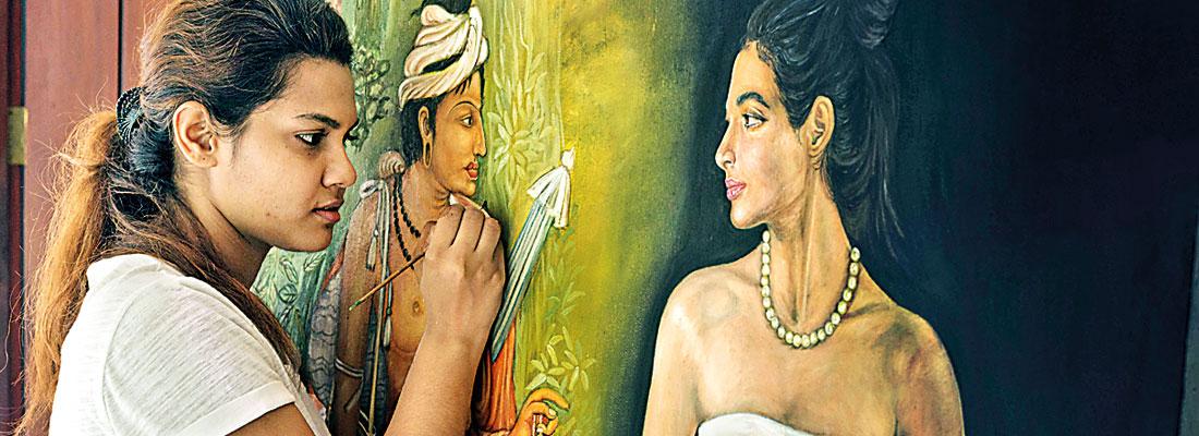 Lakna Kithmini holds second solo exhibition