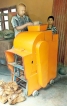 Coconut de-husking machine, another invention supported by NSF