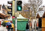 German town where  Elvis was stationed as a  soldier  installs traffic lights  showing  the singer’s  trademark dance moves