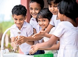 Laughing, happy children