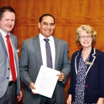 Mr. Kelly Smith(left), Prof. Lalith Gamage & Professor Kerri Lee Krause