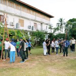 CA Students engaged in an outdoor activity during the residential programme.