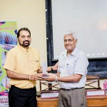 Token of appreciation to Prof. G Bandarage by the President of the Institute of Chemistry Ceylon