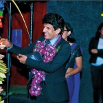 Cheif Guest - Mr Dilantha Malagamuwa lighting the oil lamp to inaugurate Stage Craft 2019