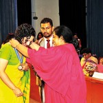 The Chairman of SLIOP Ms Gangani Liyanage awarding the recipients with Awards & Certificates.