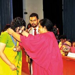 The Chairman of SLIOP Ms Gangani Liyanage awarding the recipients with Awards & Certificates.