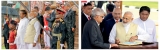 Maithri, Ranil vie for Modi’s ‘ear’ during whistle stop