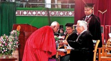 Emeritus Prof Mahasara Gunaratne conferred Honorary Doctorate