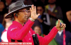 Umpire Dharmasena on six-run controversy