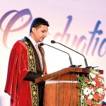 The Dean of Academic Affairs, UCL, Dr Dhananjay Kulkarni, Addressing the Graduation gathering