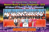 Seethadevi Girls’ College Kandy wins at Inter-School Western Music and Dance Competition 2019