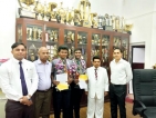 HS Foundation  felicitates two Scouts from Zahira College