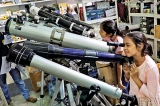 Fun with telescopes at the Book Fair