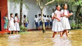 School affected by heavy showers