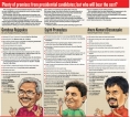 Plenty of promises from presidential candidates