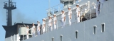 PLA navy ship Zhu Ke Zhen on goodwill visit