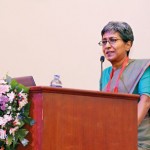 Executive Director of the Institute of Policy Studies of Sri Lanka (IPS), Dr. Dushni Weerakoon delivering the tax oration at CA Sri Lanka.