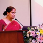 Chairperson of the Faculty of Taxation Ms. Shamila Jayasekera addressing the gathering.