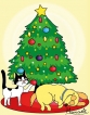 Bunty, Kitty and the Christmas tree