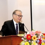 IFAC President Dr. In-Ki Joo  speaking at the event