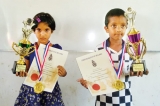 Binara and Rasindi shine at National  Under-6 Cadet Chess tourney