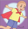 The bald-headed kid