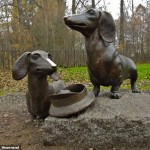 Anton Chekhov’s two dogs can be found in the Melikhovo estate of suburban Moscow