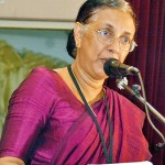 Prof. Shirnica Karnanya addressing the gathering