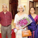 Prof.Sagarika welcoming the Chief Gues Prof.Savithri Kumar