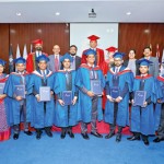 Graduates with faculty