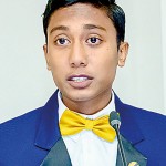 Adhil Kitchil, Secretary of the club proposing the Vote of thanks