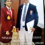 Nifla with her coach  Jayalath Dassanayake