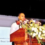 OBU Media Co-ordinator  Mr Duminda Perera addressing the  gathering