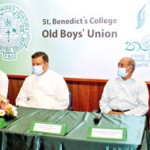 Head Table (L to R) Co-chairman Mr Marlon Perera, OBU Gen. Secretary Mr Priyal Perera, Rev. Bro. Director of St. Benedict’s College (Dr) Pubudu Rajapaksha, President of Past Teachers Association Mr Hilary Costa, Project Chairman - Mr Darshaka Fernando