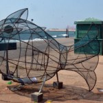 Galle Face: Artistic bin