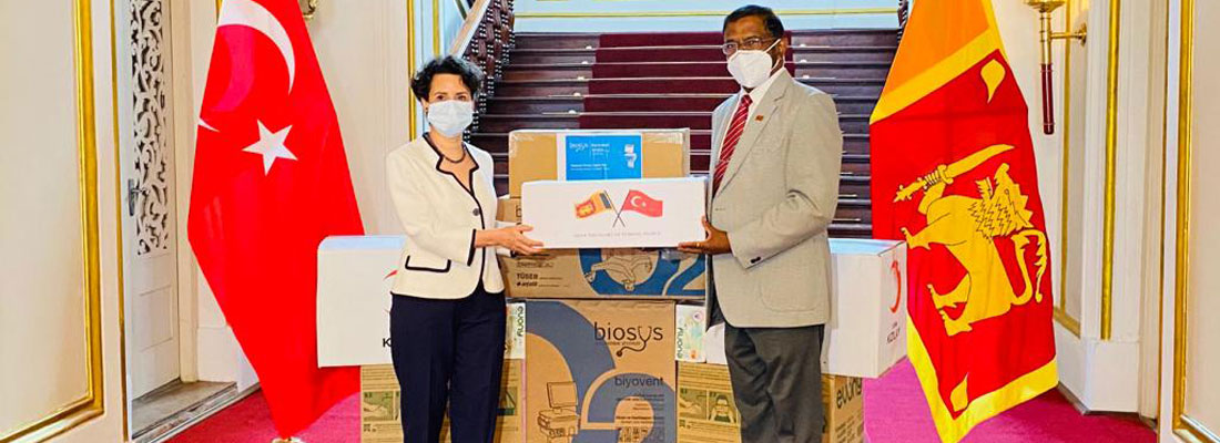Turkey donates ventilators, face masks to Sri Lanka to fight COVID-19