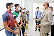 Prof. G. L. Peiris pays visit to NSBM Green University
