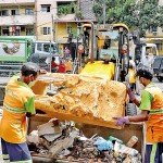 Colombo: Dengue clean-up - Pic by M A Pushpakumara