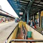 A train station that is now a bus depot