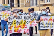 Hardy Advanced Technological Institute students on protest